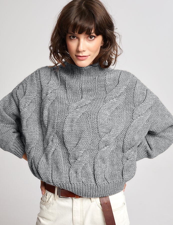 damski sweter z alpaki